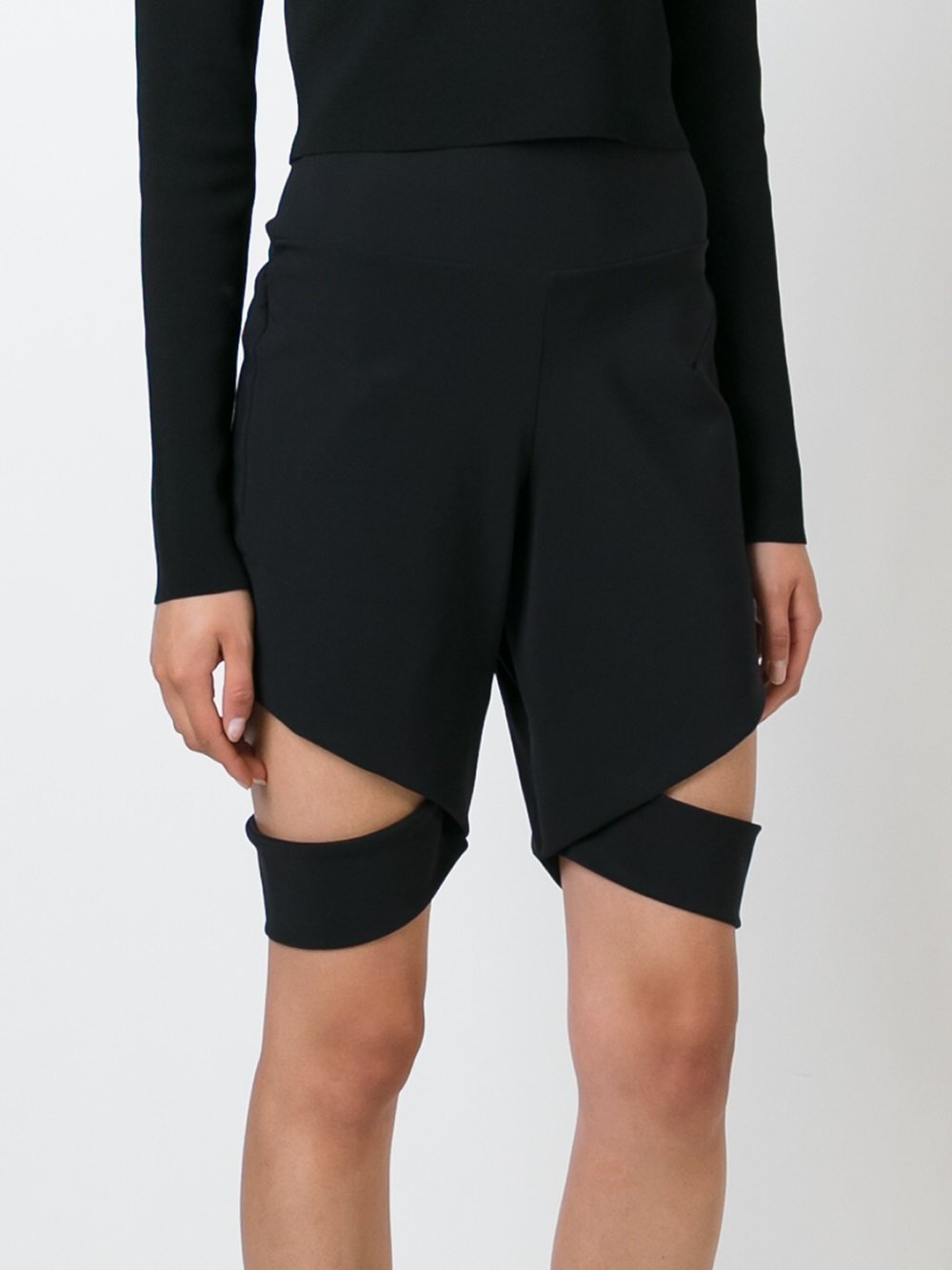 Cut Out Track Shorts
