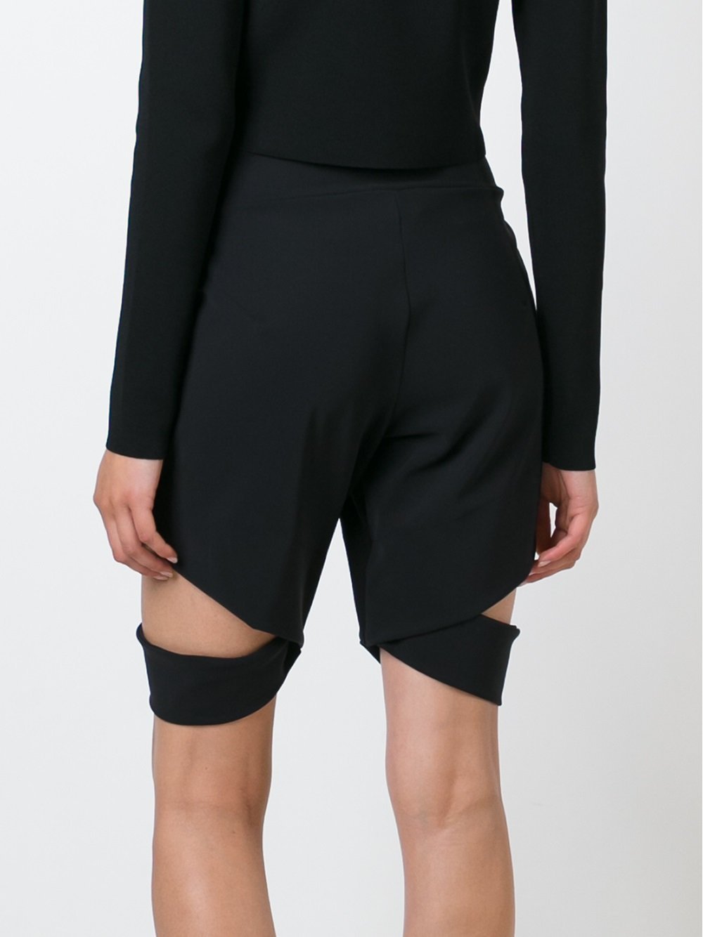 Cut Out Track Shorts