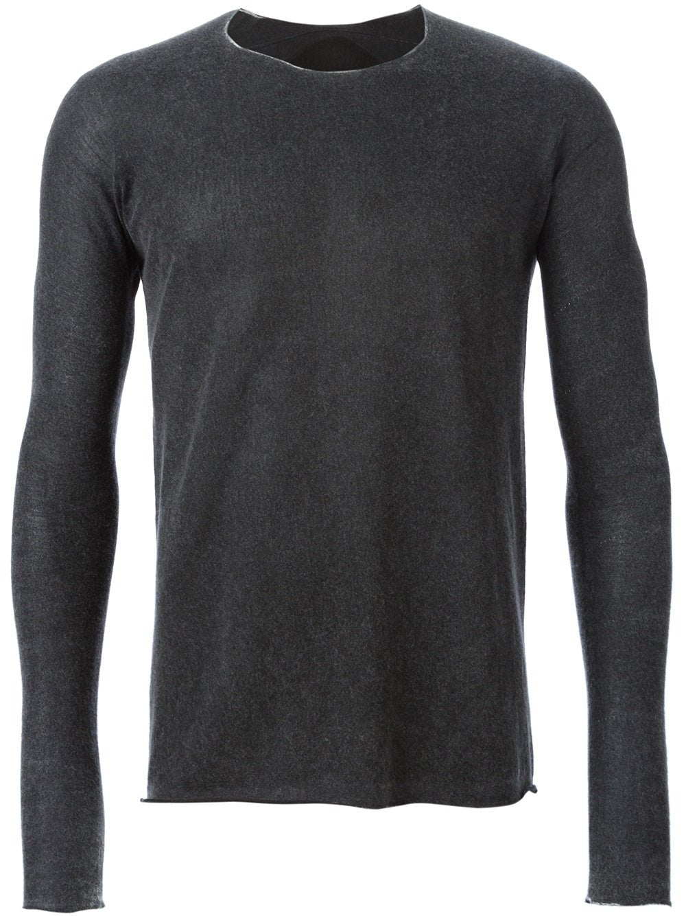 Cashmere Arched Bent Sleeve Printed Sweater