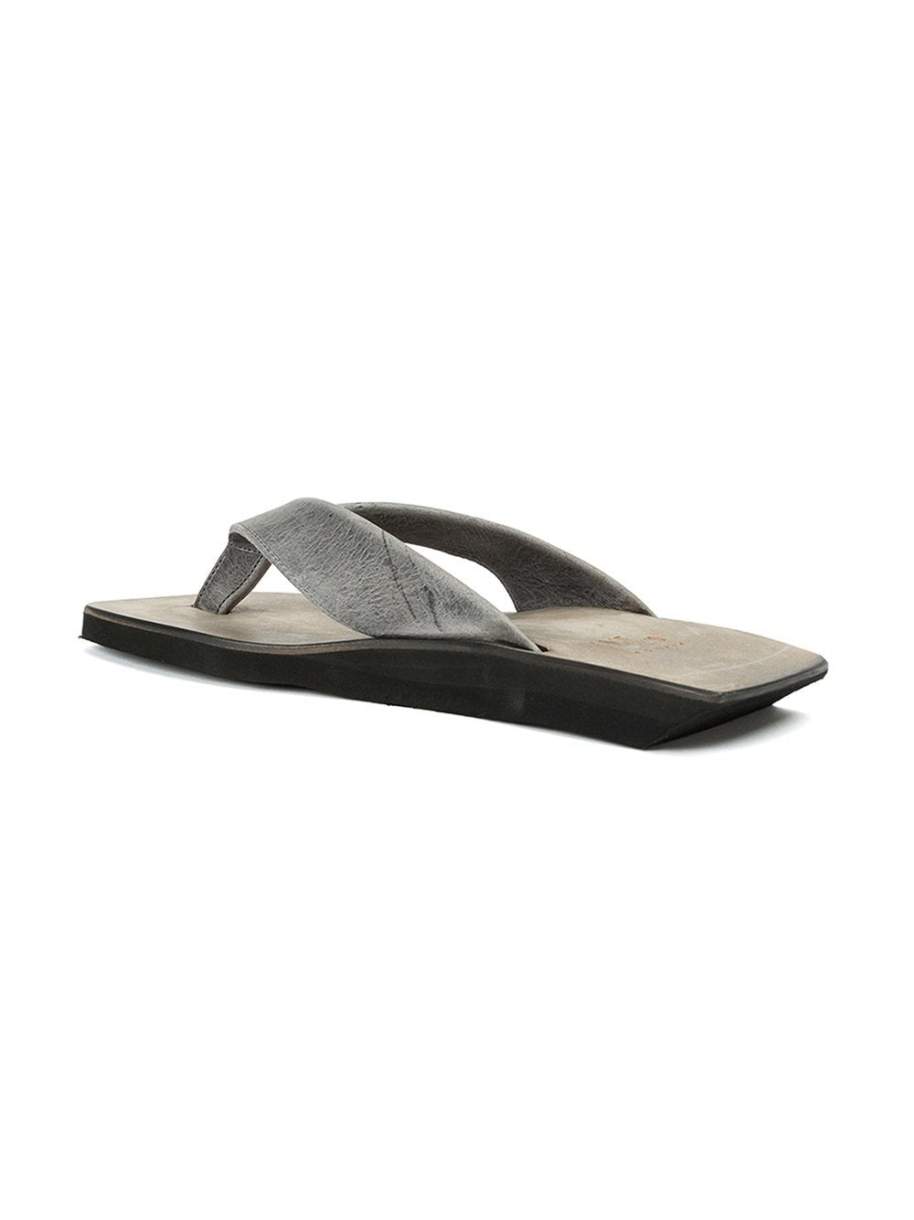 Grey Calf Leather Thong