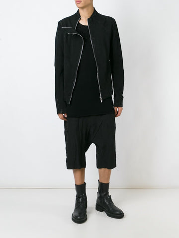 Lambskin Double Zip Jacket