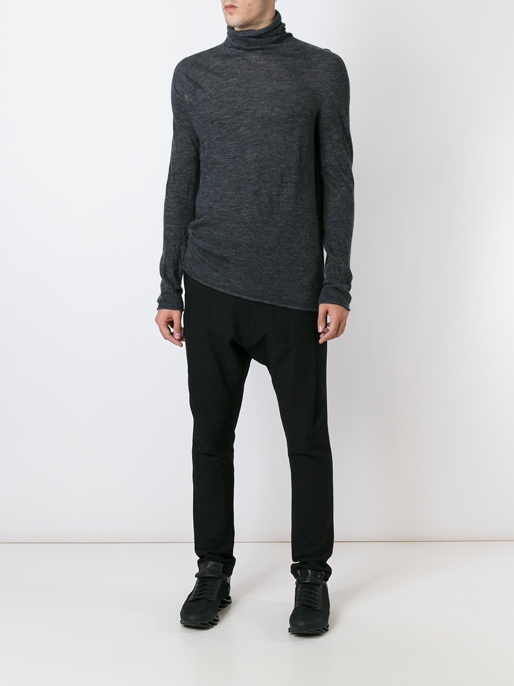 3d Alpaca High Neck Top
