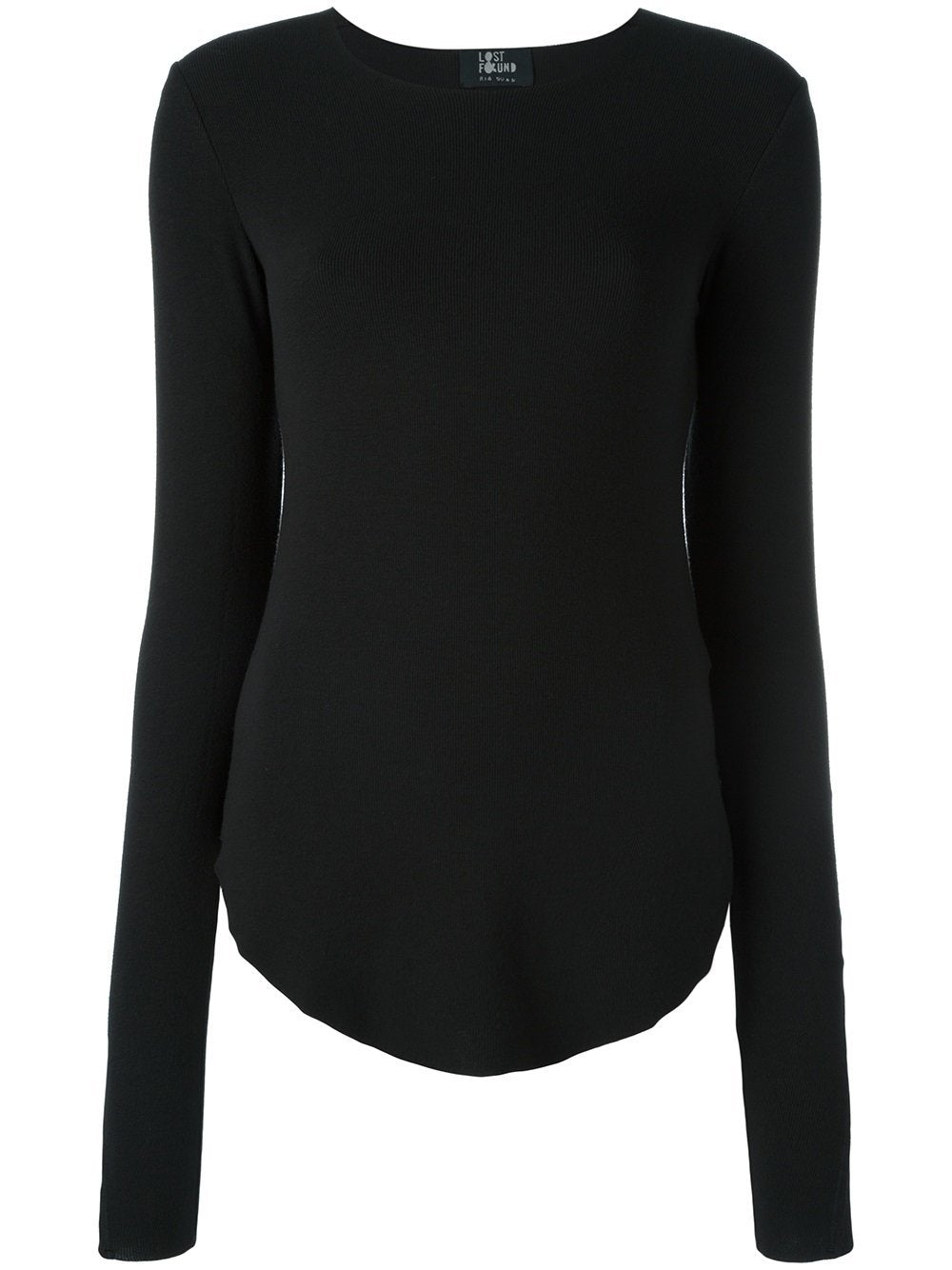 Cashmere Curved Hem Sweater
