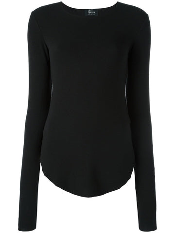 Cashmere Curved Hem Sweater