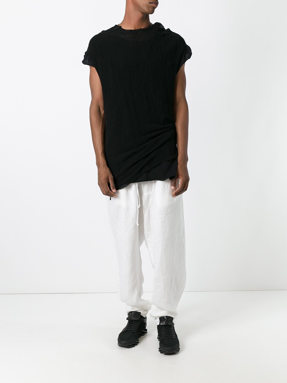 Cropped Sleeve Tunic