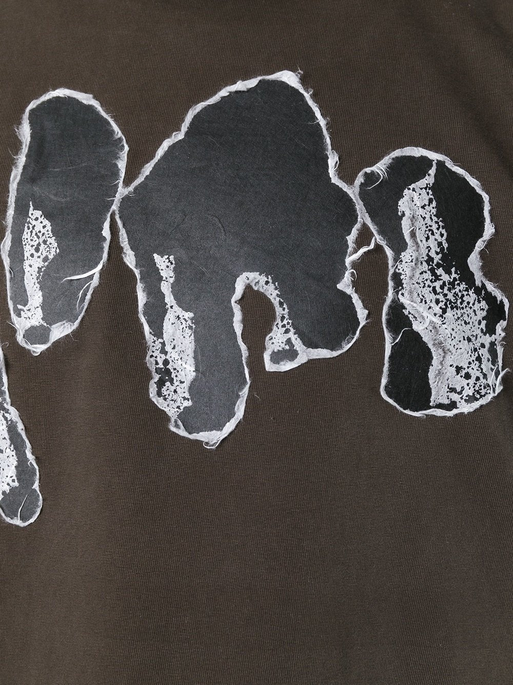 Smoked Brown Applique Long Sleeve Turner