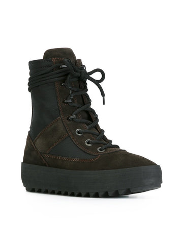 Onyx Tame Calfskin Suede Military Boot