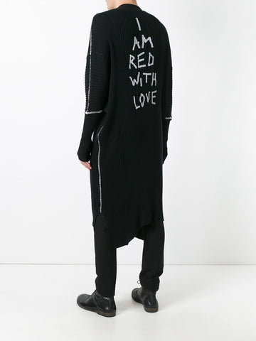 Cotton Cashmere Long Knit Cardigan Taureg