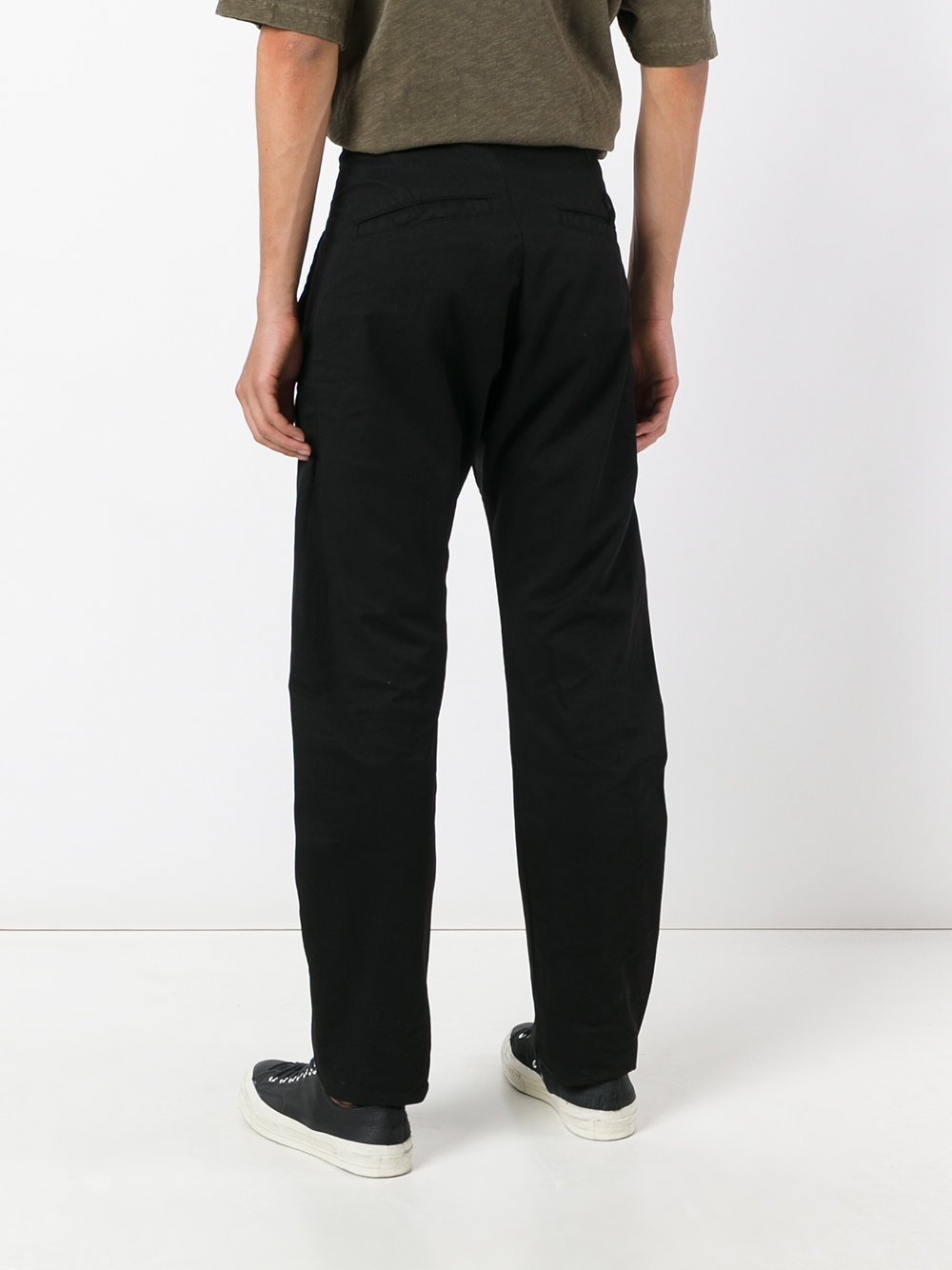 Black Dye Drop Crotch Pant