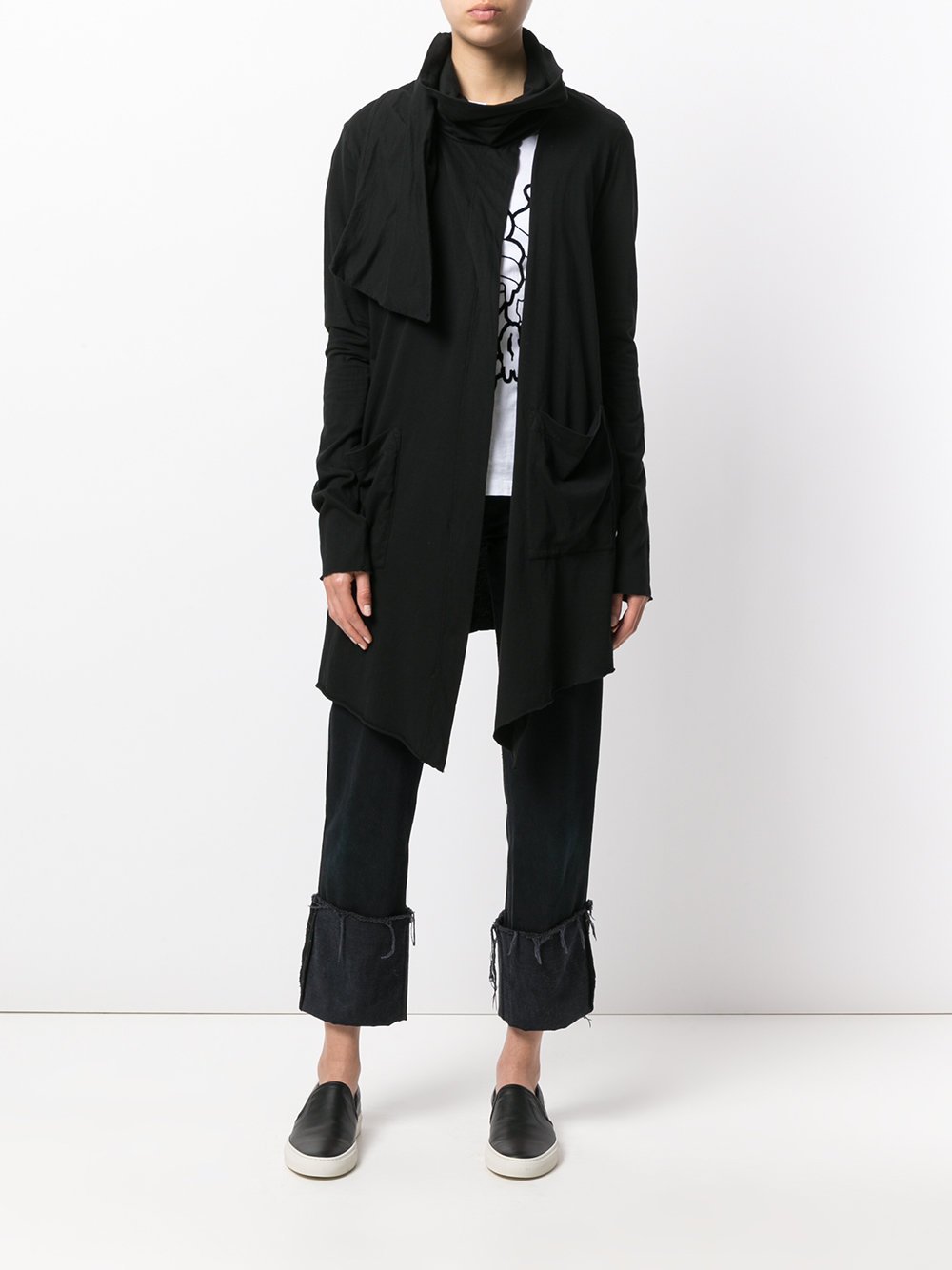 Scarf Cardigan Black