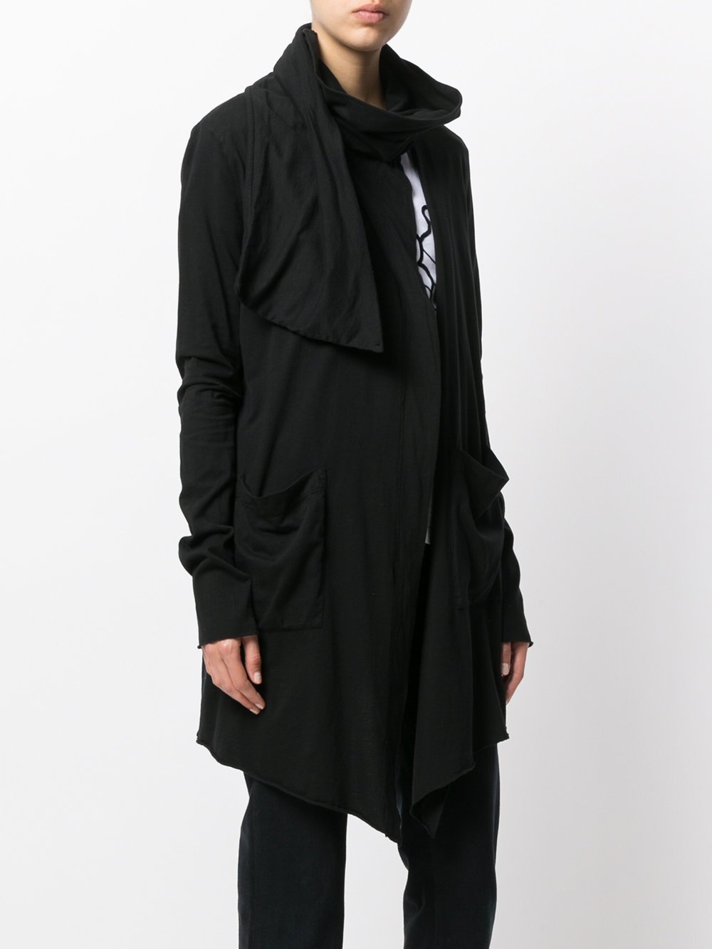 Scarf Cardigan Black