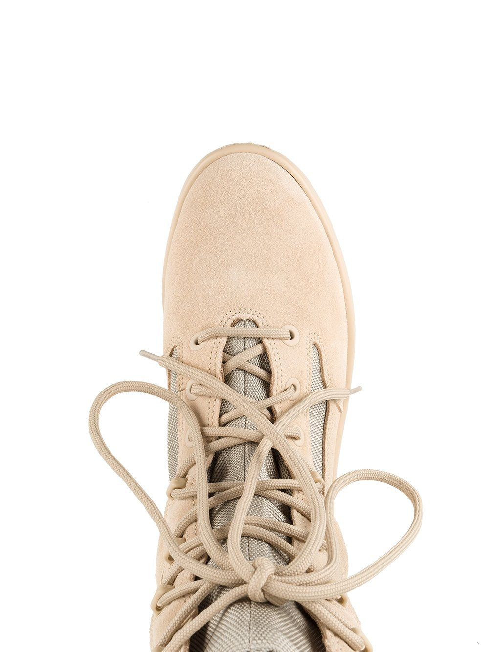 Mens Combat Boot Crosta Light Sand Calfskin Suede
