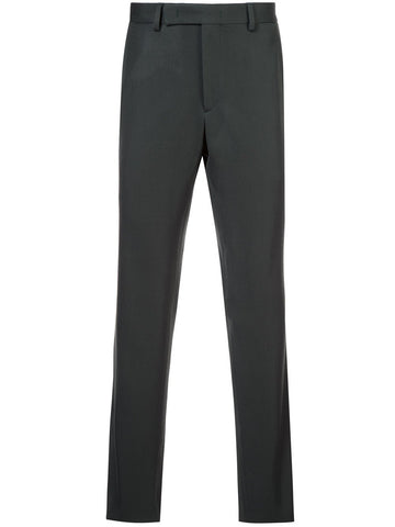 Slim Trousers Dark Olive Green