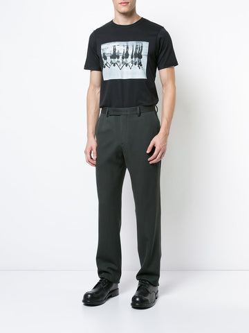 Slim Trousers Dark Olive Green