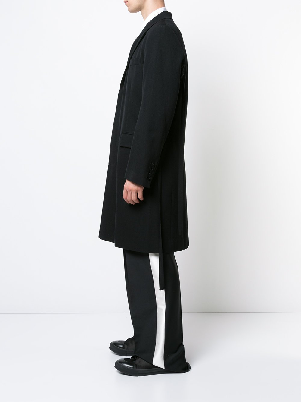 Virgin Wool Cotton Coat Laine