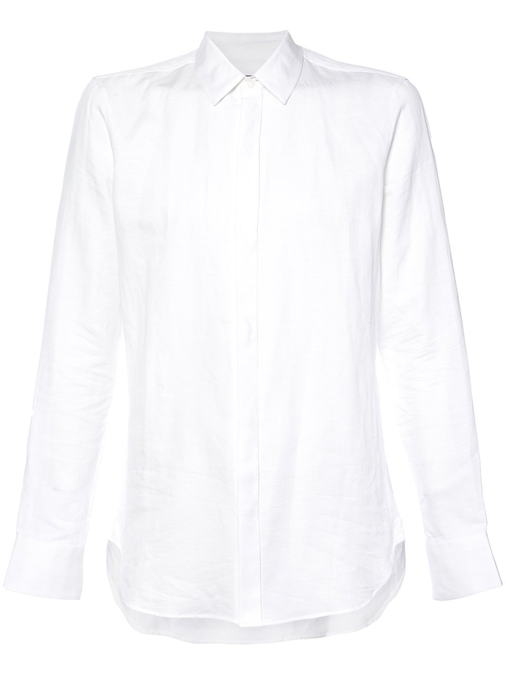 White Cotton Linen Shirt Barnes