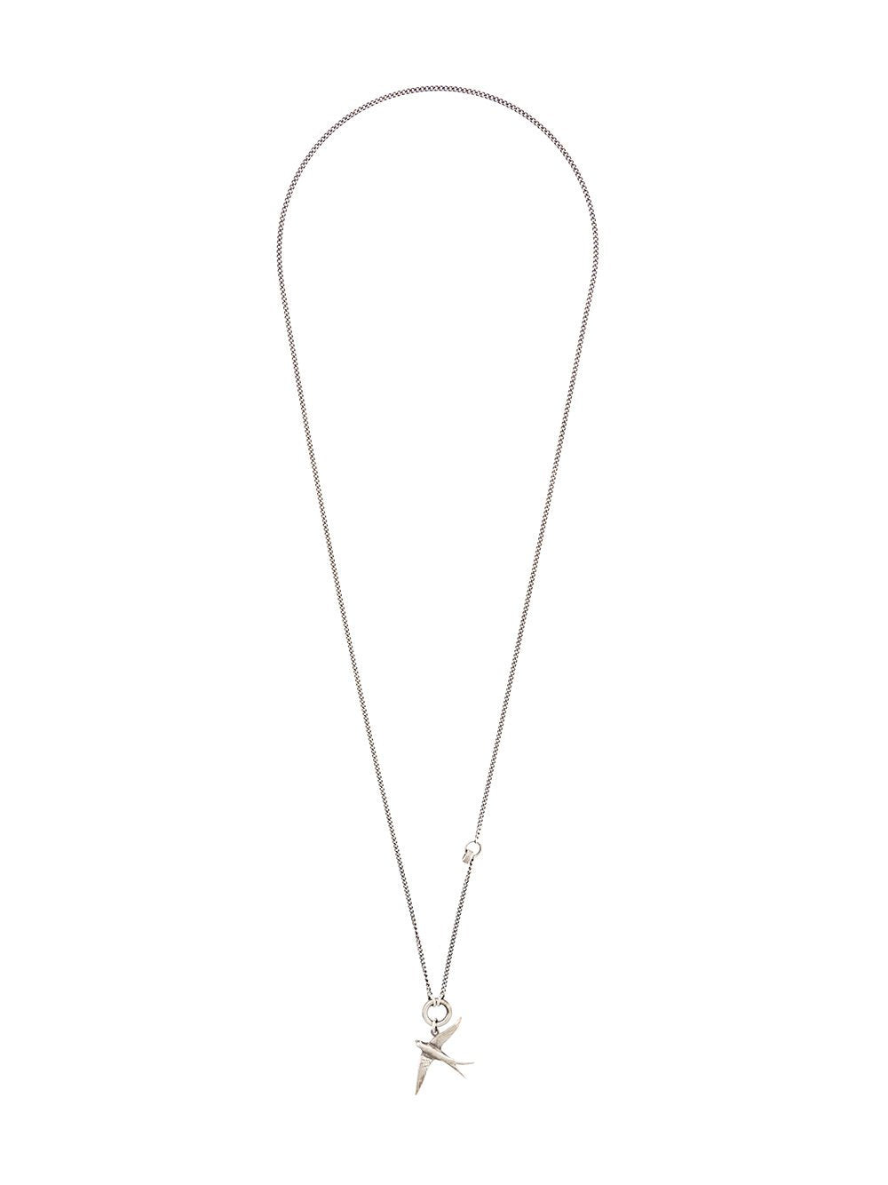 Silver Necklace Swallow