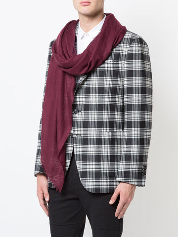 Bordeaux Cashmere Silk Scarf