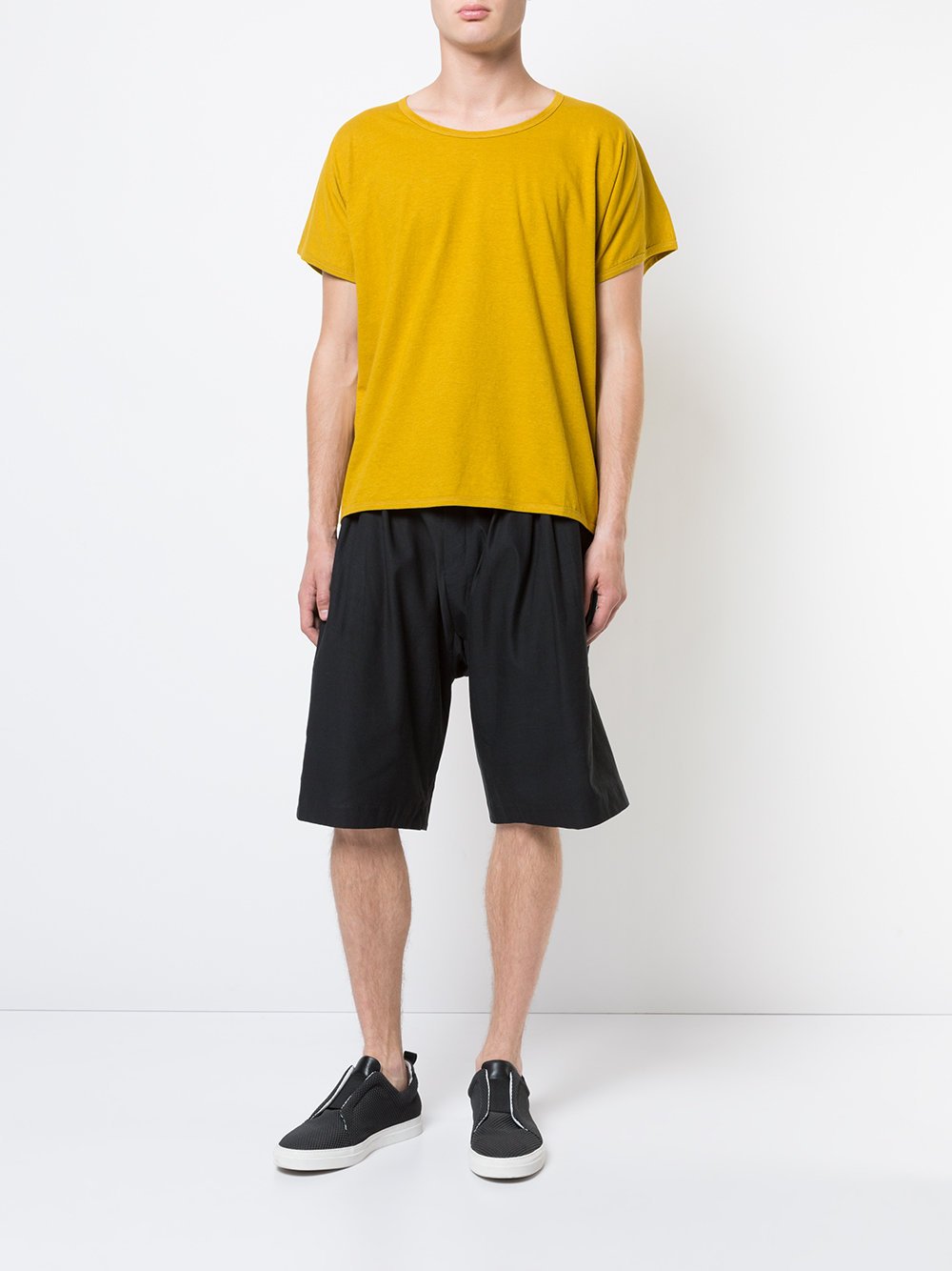 Black Paper Twill Wide Short