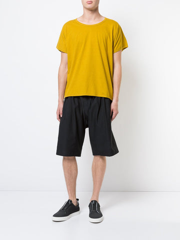 Black Paper Twill Wide Short