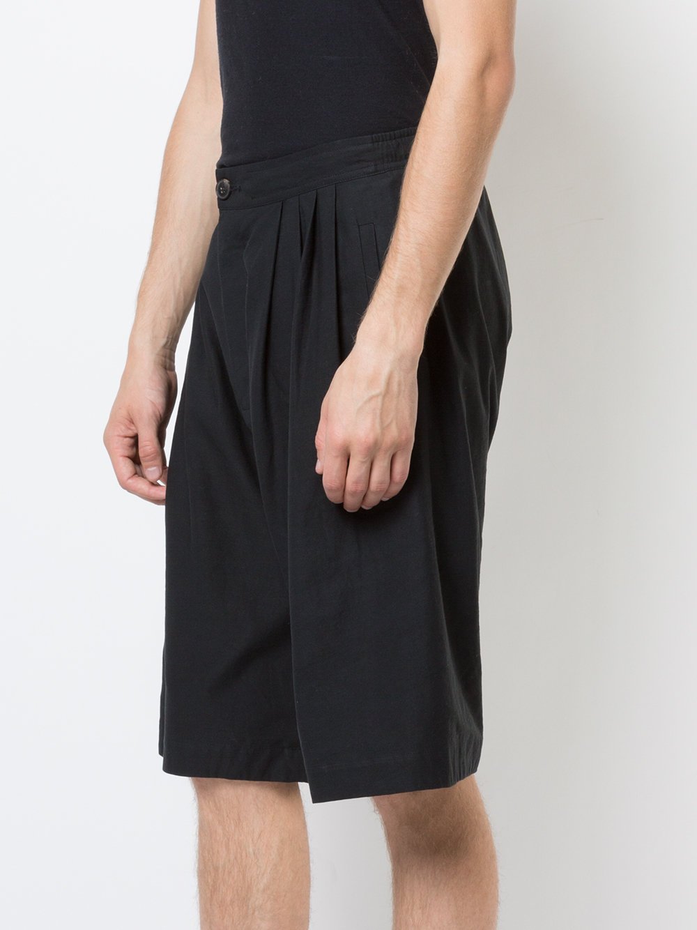 Black Paper Twill Wide Short