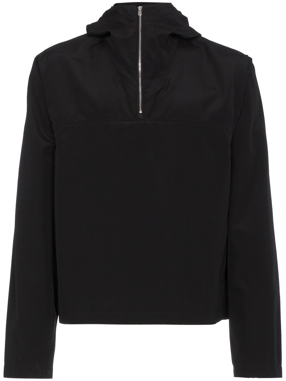 Wool Blend Hooded Zip Jacket