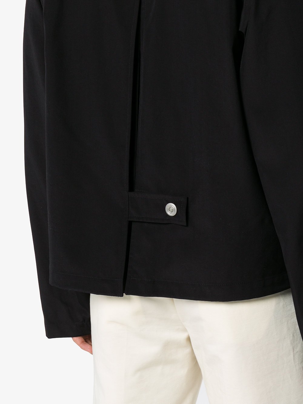 Wool Blend Hooded Zip Jacket