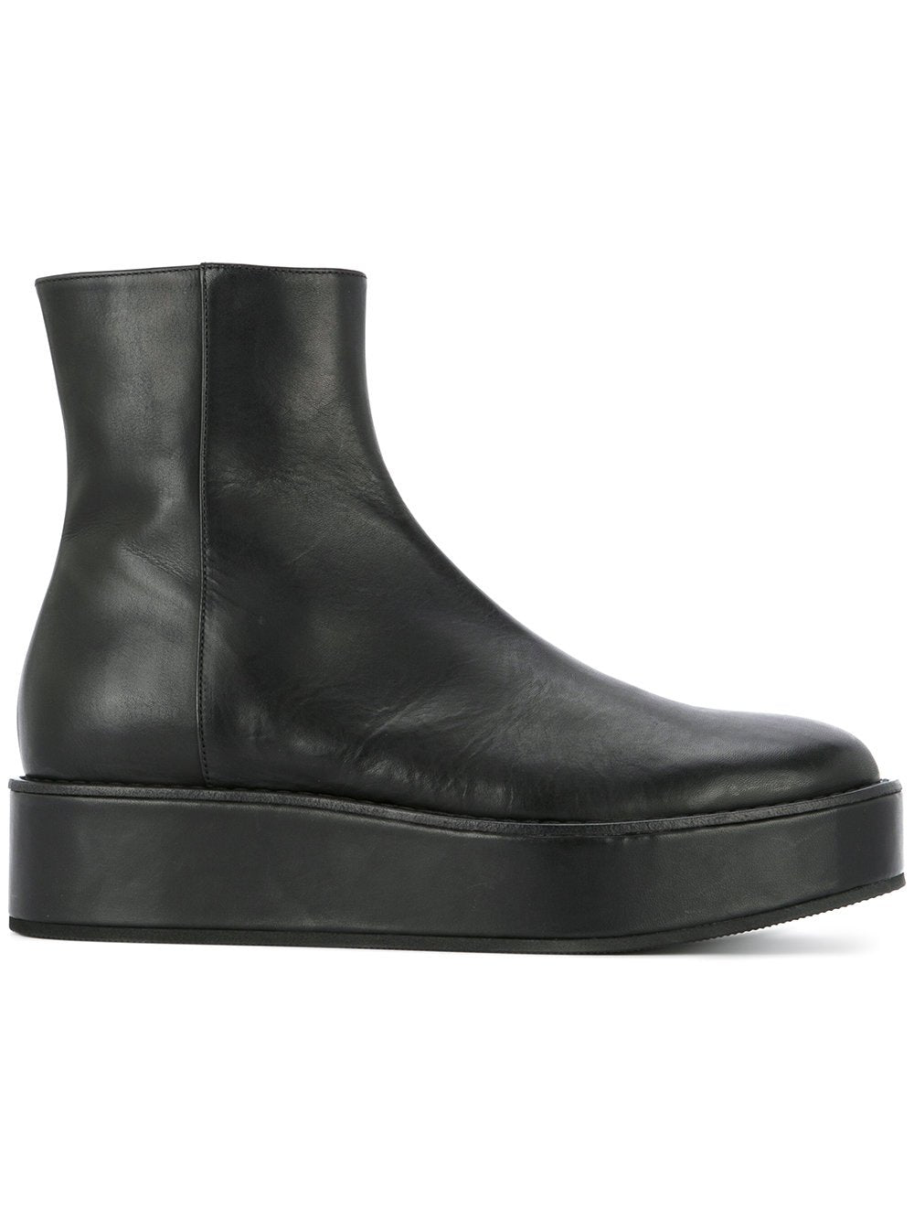 Leather Platform Boots