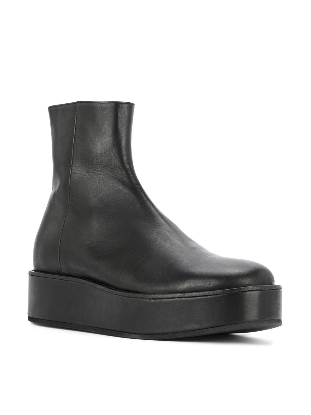 Leather Platform Boots