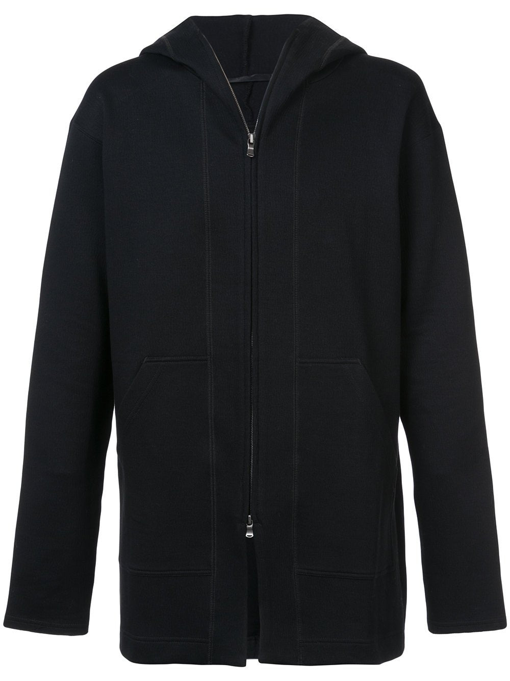 Sleeve Detail Zipper Hoodie