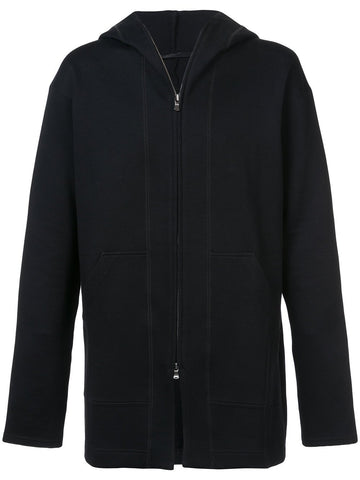 Sleeve Detail Zipper Hoodie