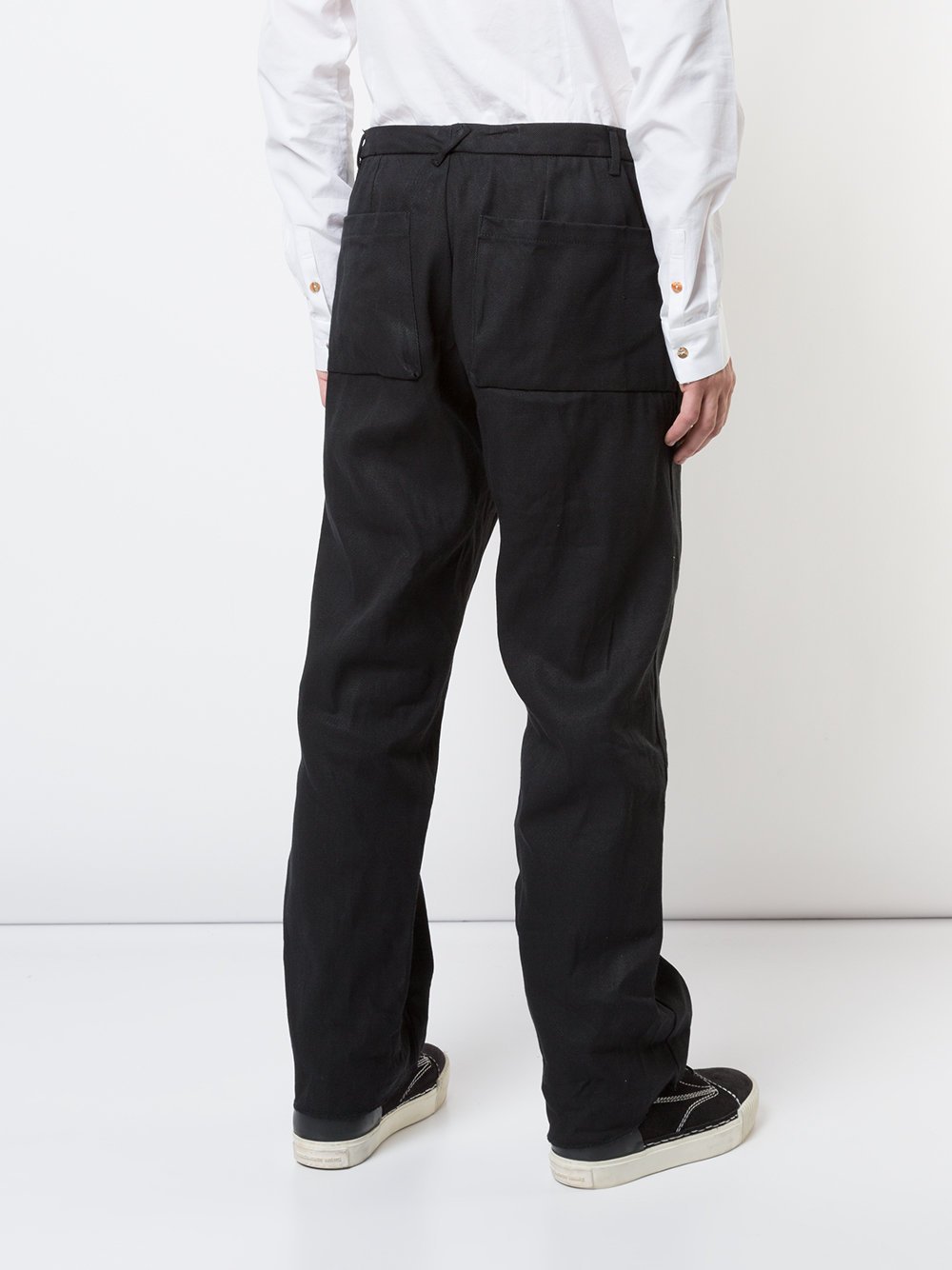 Unisex Woven Cotton Washi Box Pocket Pants