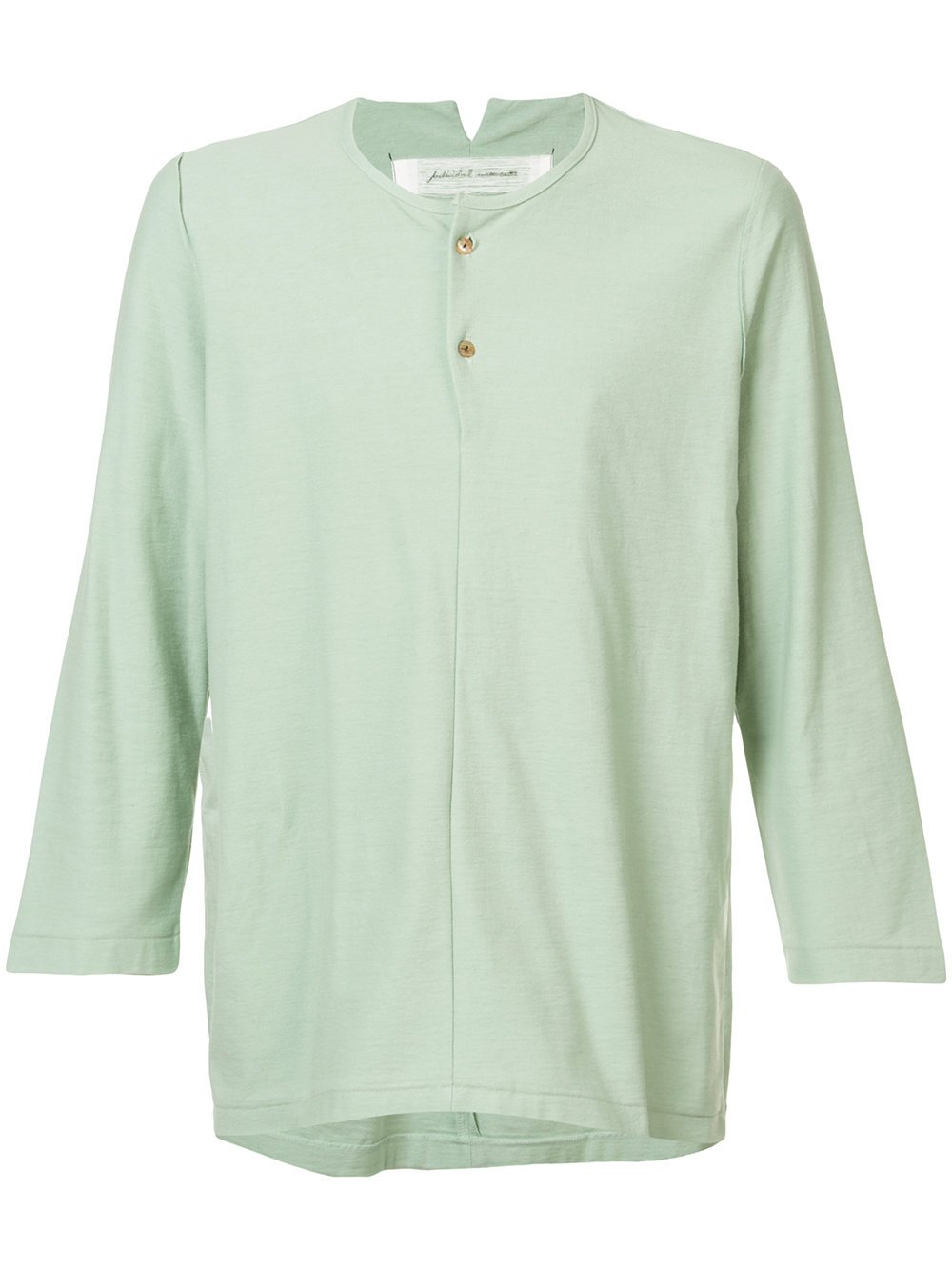 Unisex Woven Henry Neck T-shirt