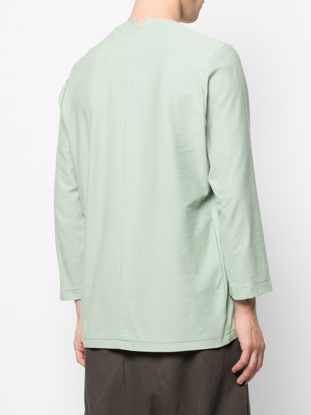 Unisex Woven Henry Neck T-shirt