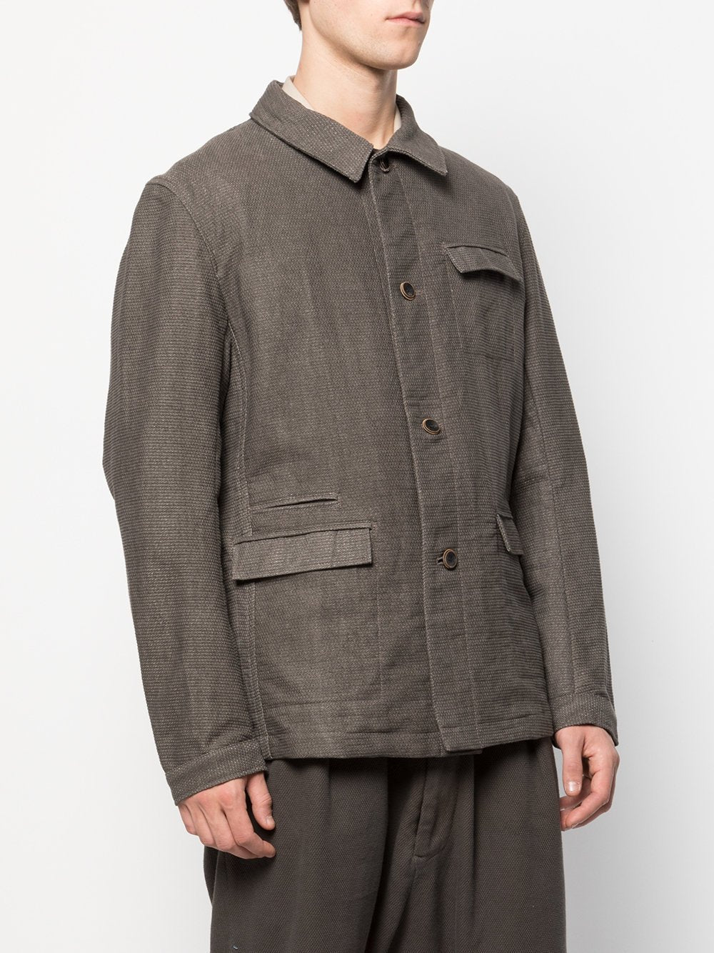 Woven Button Down Jacket