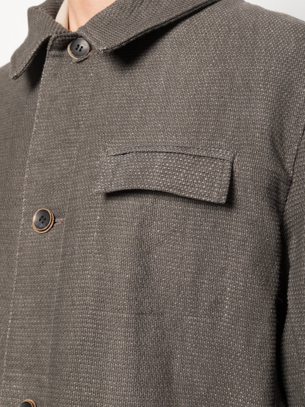 Woven Button Down Jacket