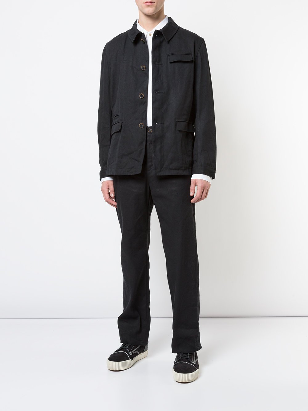 Woven Button Down Jacket