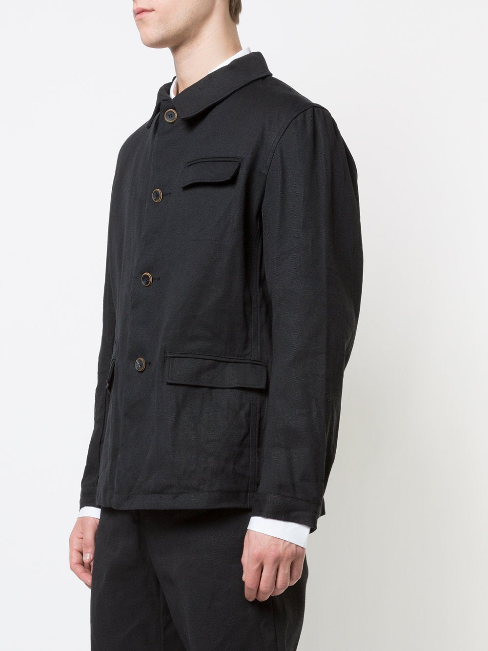 Woven Button Down Jacket