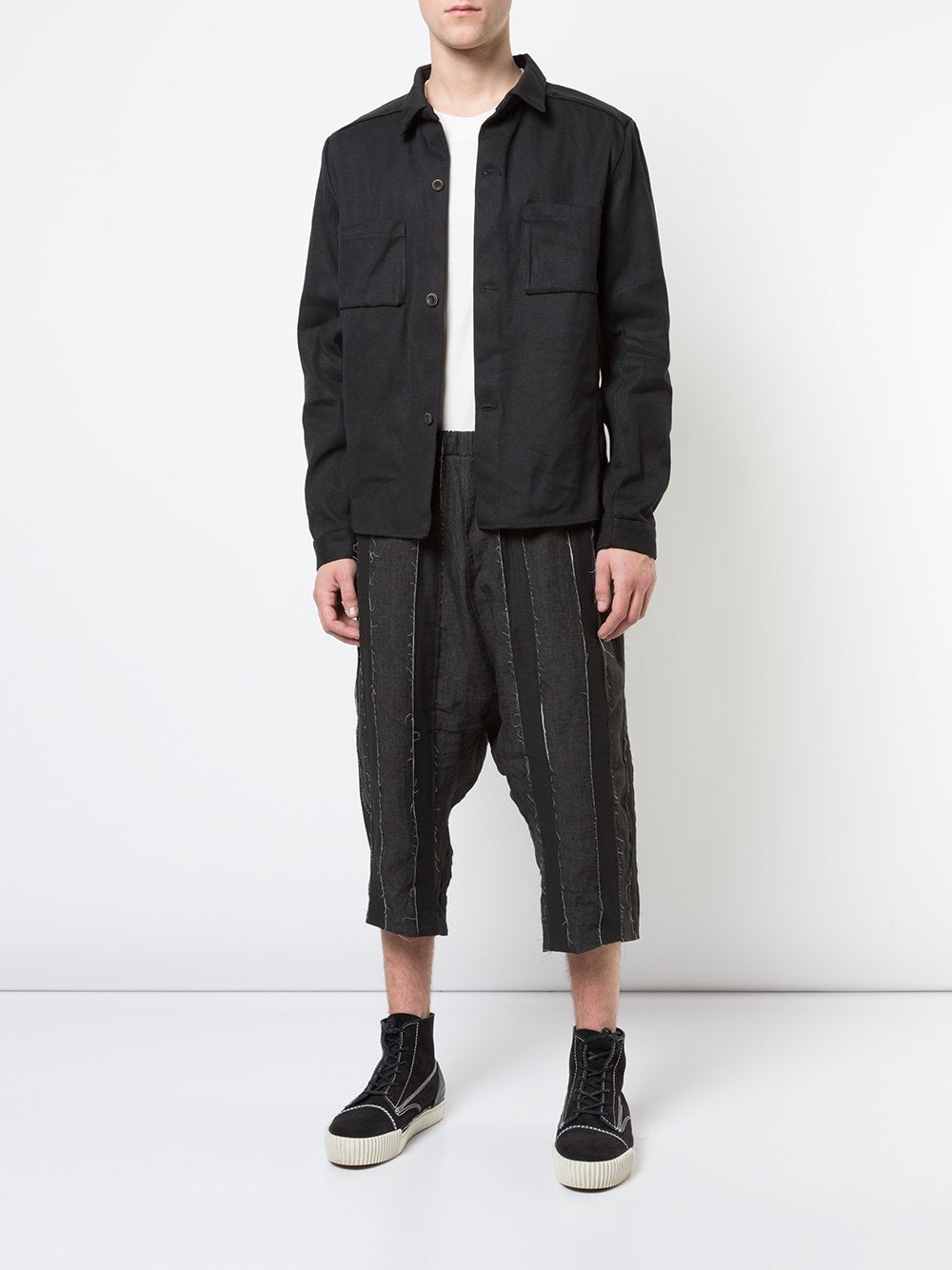 Woven Box Pocket Shirt Jacket