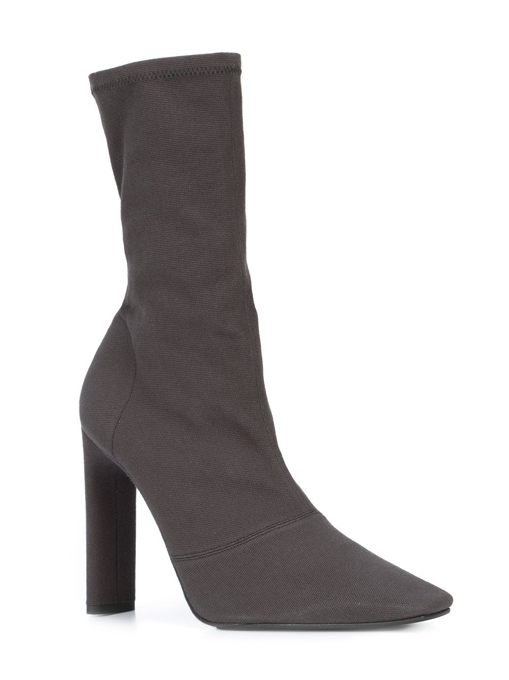 Graphite Stretch Canvas Ankle Boot