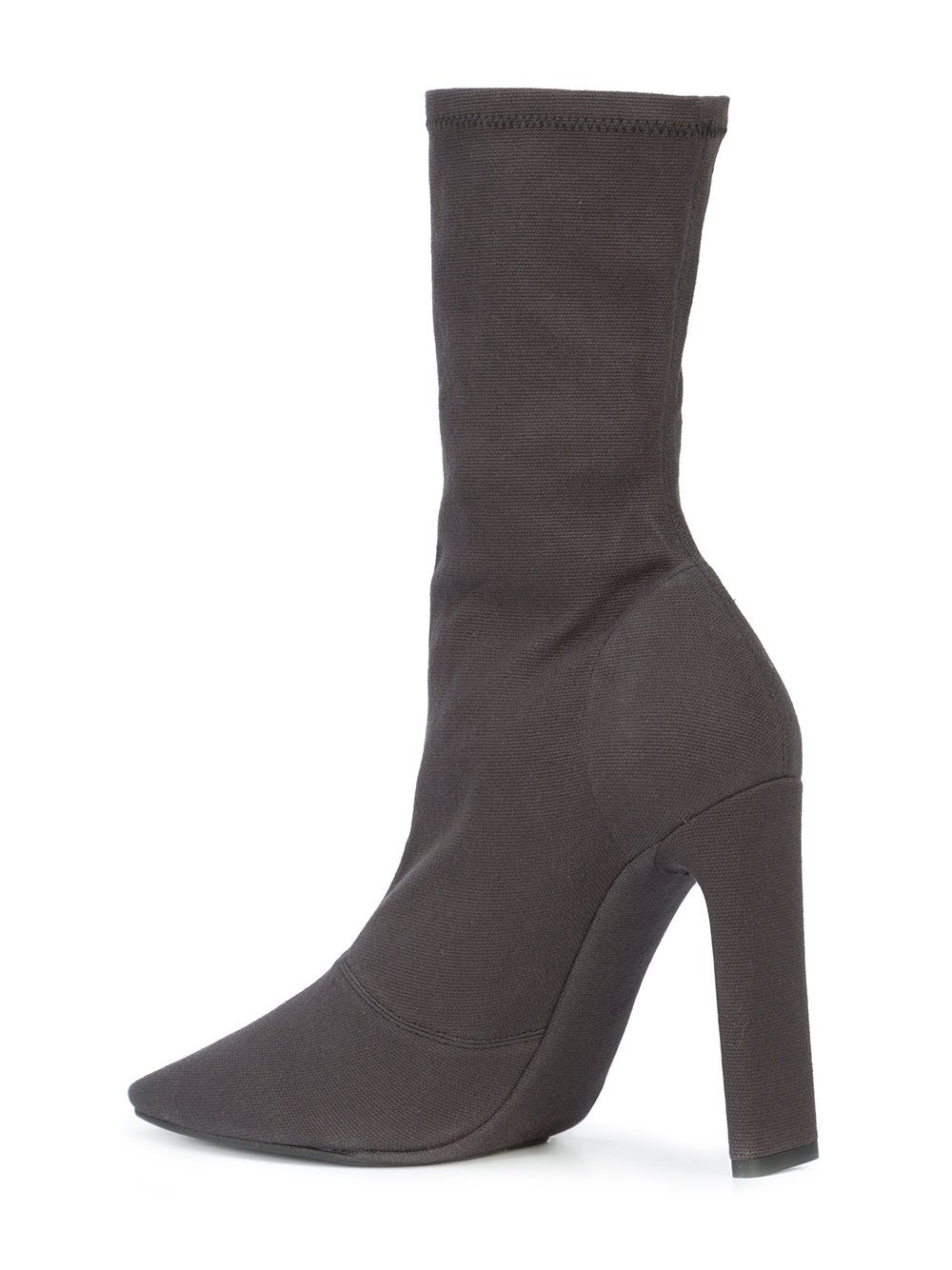 Graphite Stretch Canvas Ankle Boot