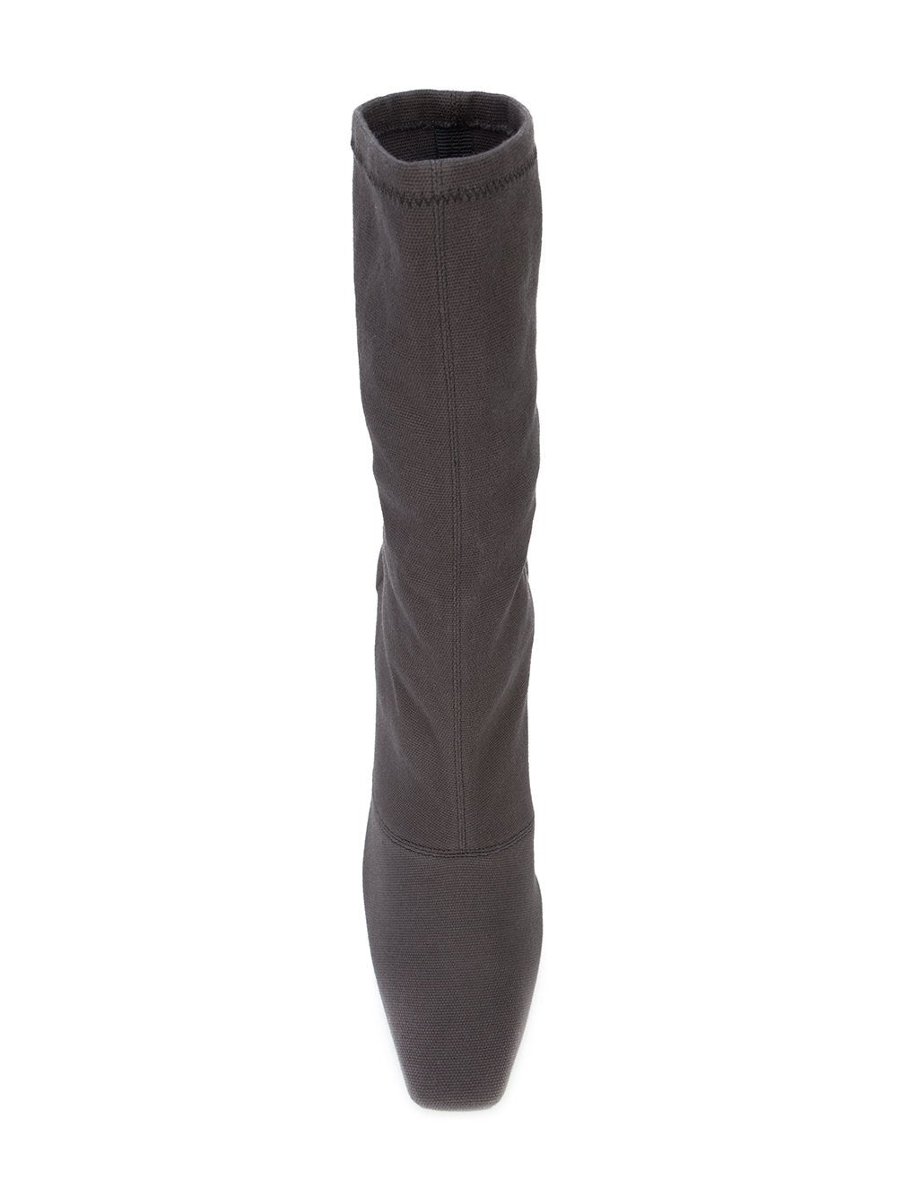 Graphite Stretch Canvas Ankle Boot