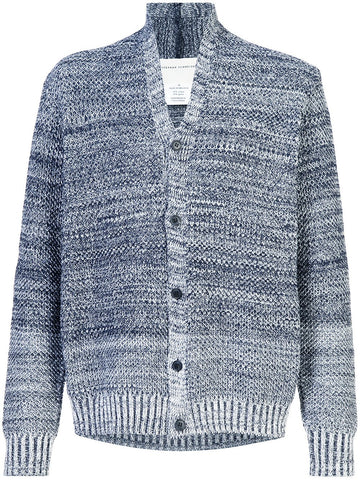 Cotton Nylon Melange Grey Knit Cardigan Brigade