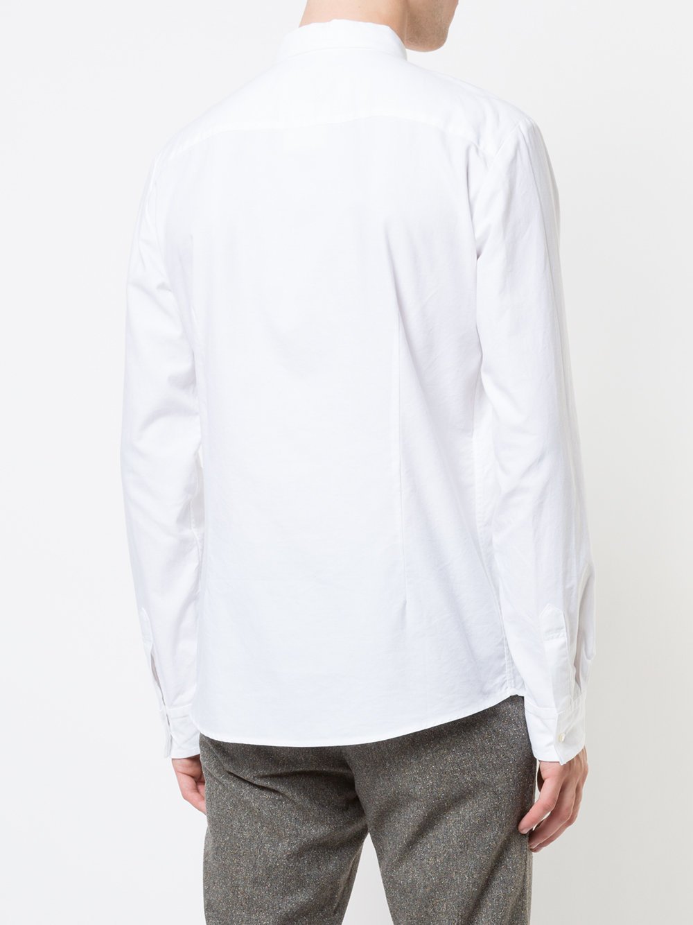 White Cotton Broadcloth Shirt Symbol