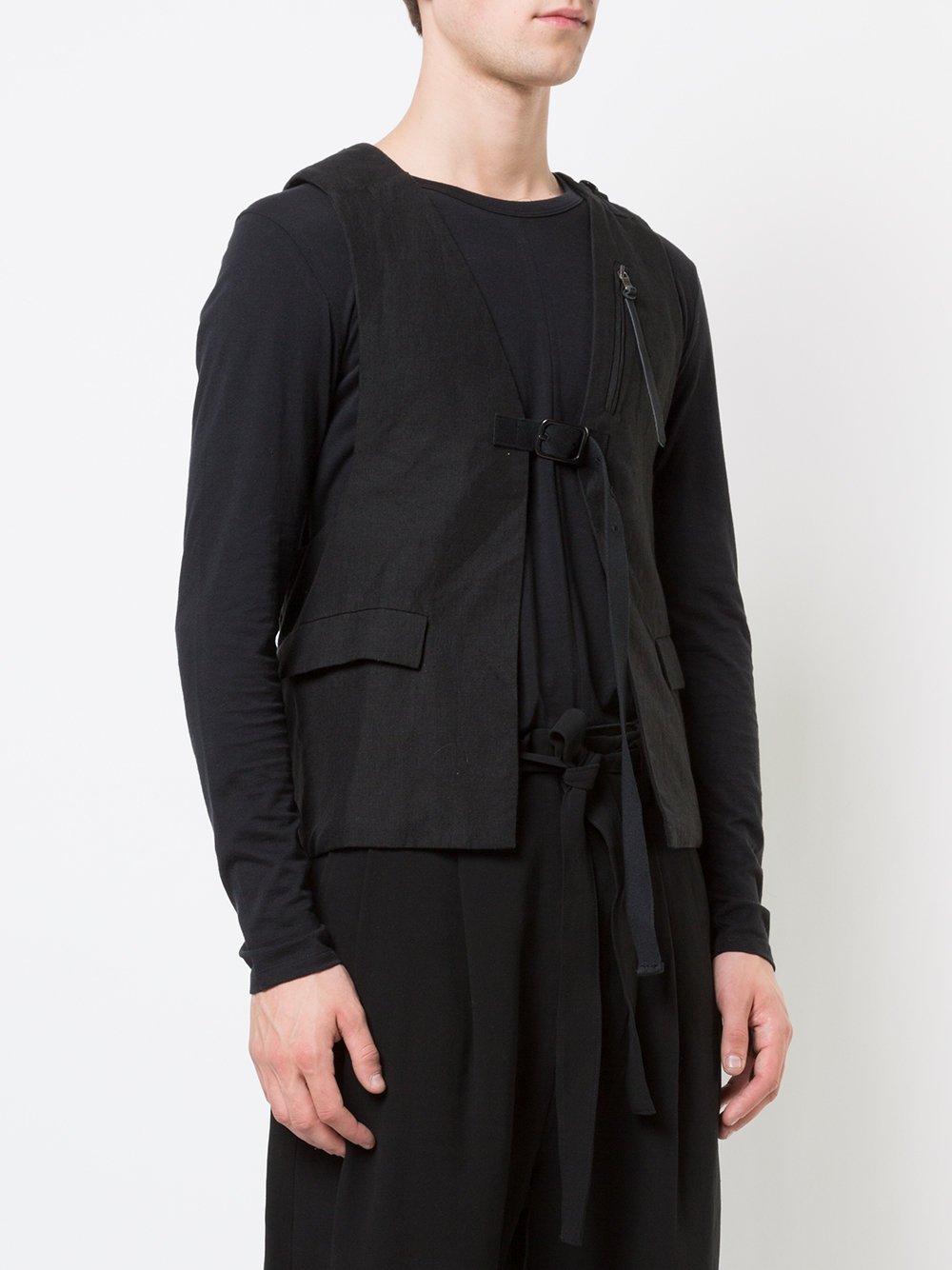 Linen Hopsack Vest