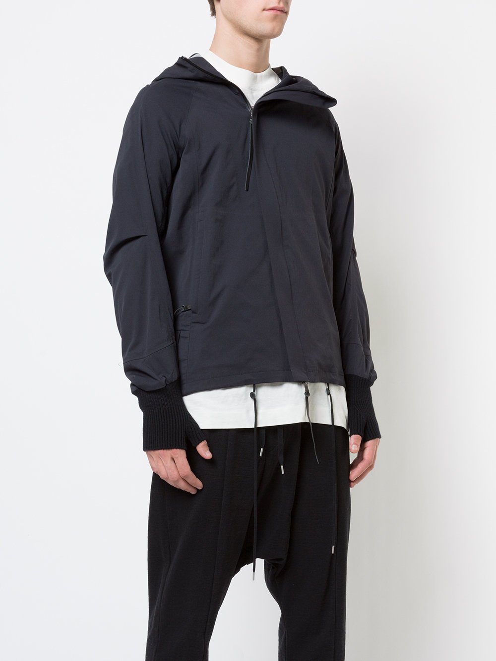 Thumb Cuff Zipped Jacket