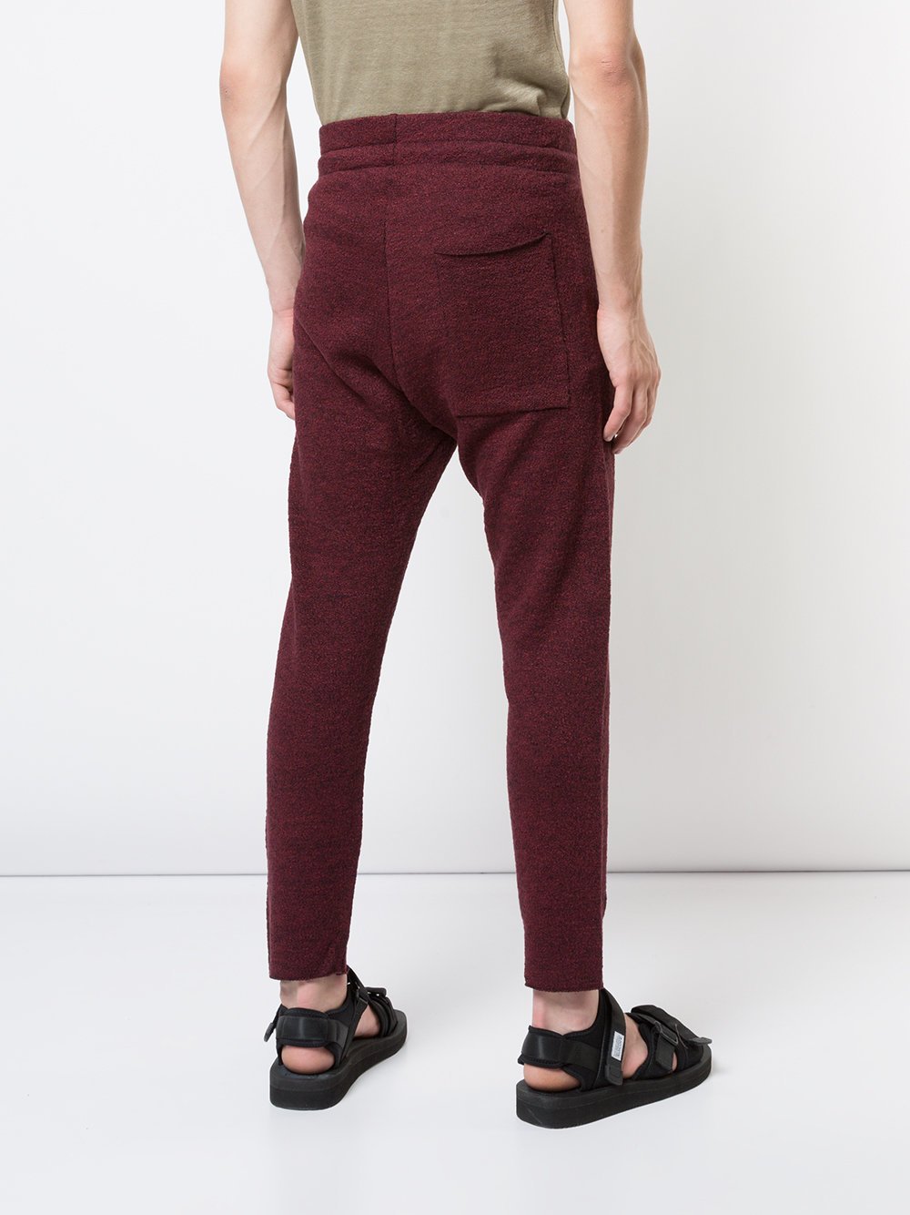 Bordeaux Linen Cotton Knit Lounge Pants