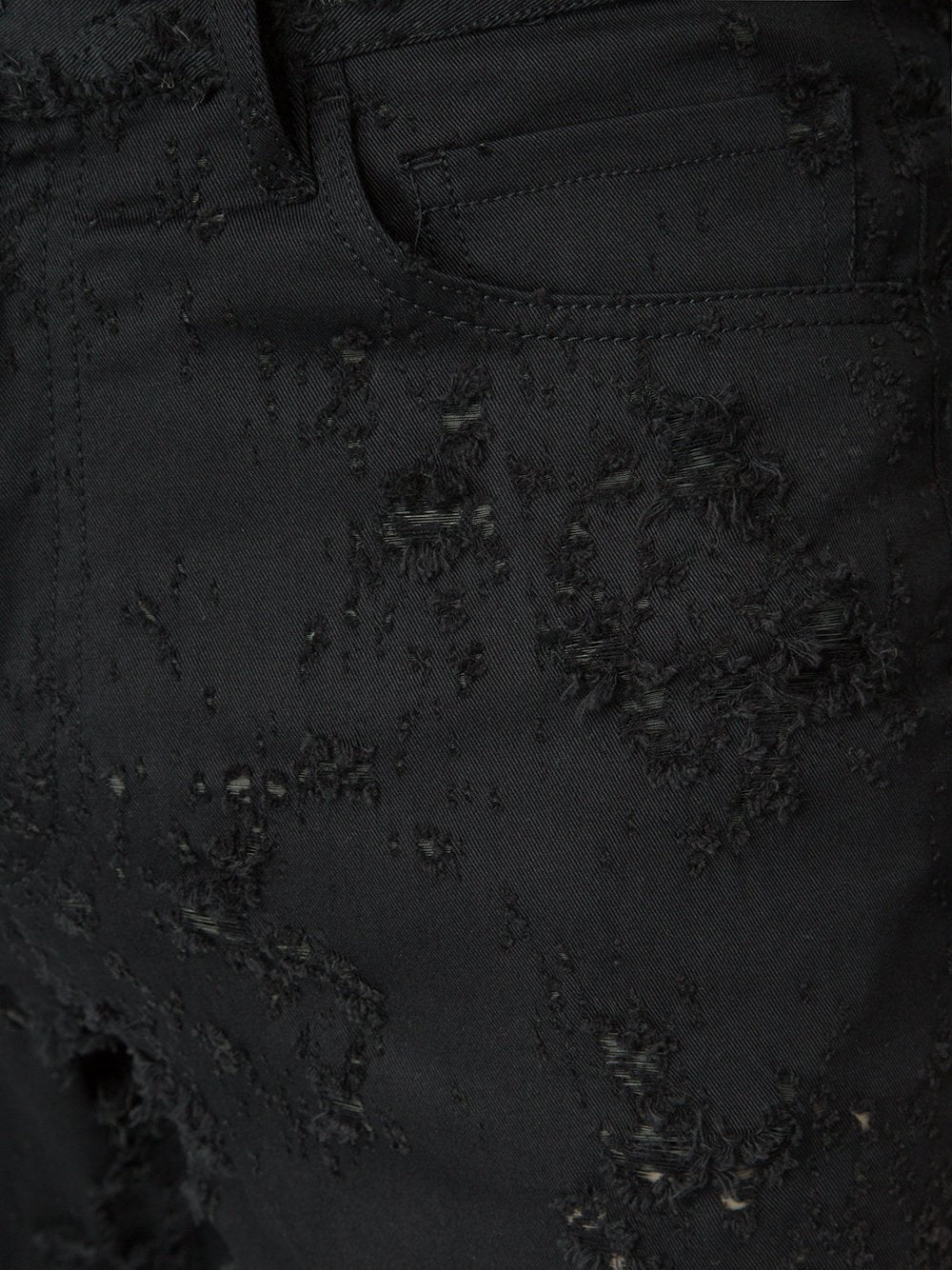 Distressed Cropped Slim-Fit Jeans