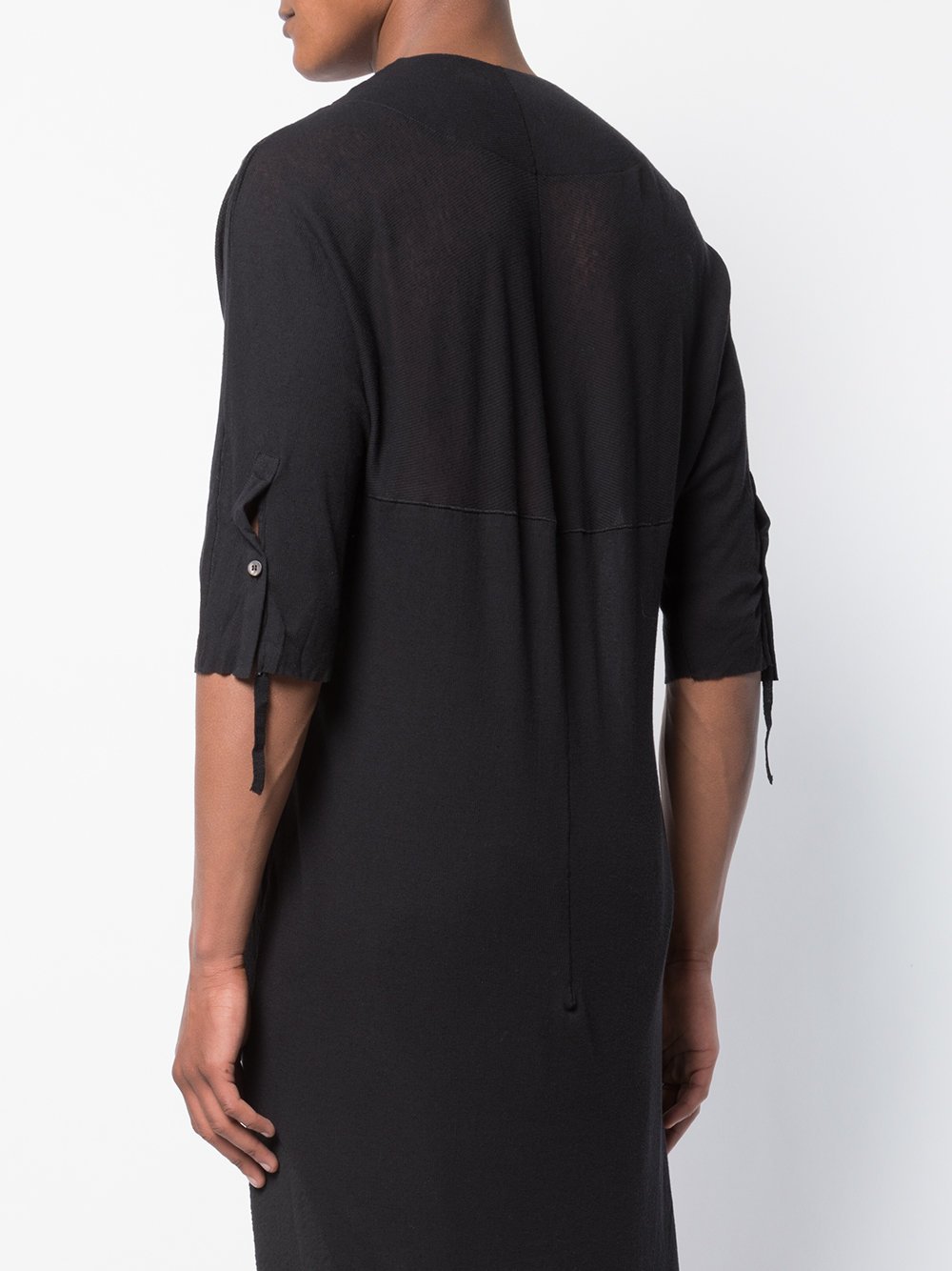 Cotton Linen Rib Jersey Tunic T-Shirt
