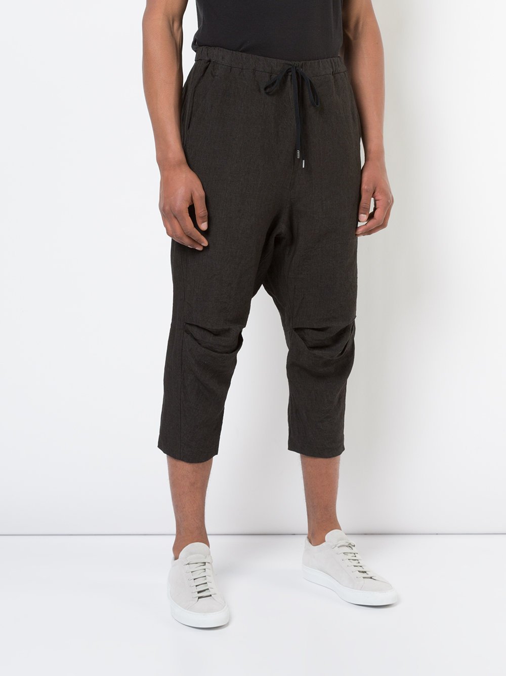 Linen Cropped Pants